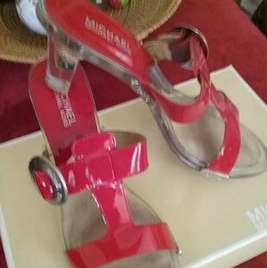 Micheal Kors Red 8.5 Clear